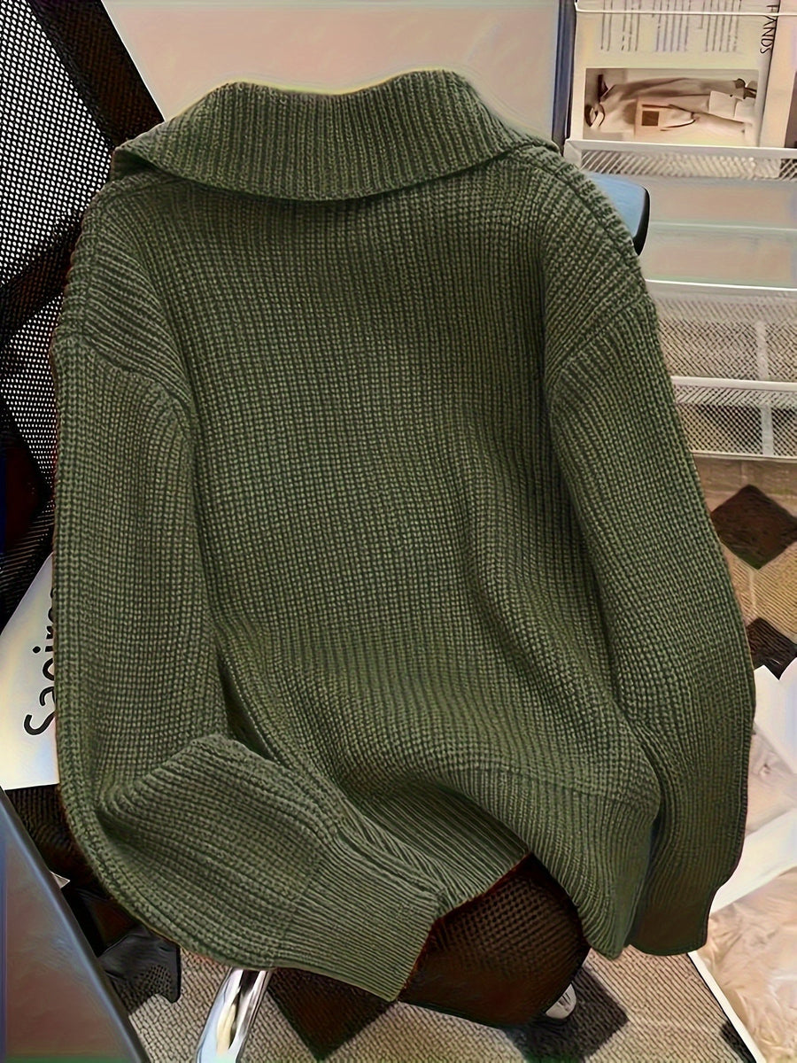 Amy – Lässiger Langarm Pullover