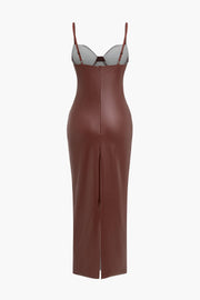 Sophia | Verführerisches Leder-Maxikleid – Sexy & Elegant