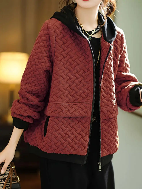 TINE - GEPOLSTERTE KAPUZEN-SWEATSHIRTJACKE