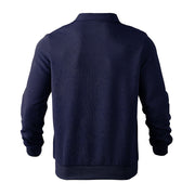 Arne | Vintage Muster Pullover mit Reißverschluss