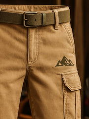 Herren Retro-Mode Klassische Cord-Multifunktions-Arbeitsshorts