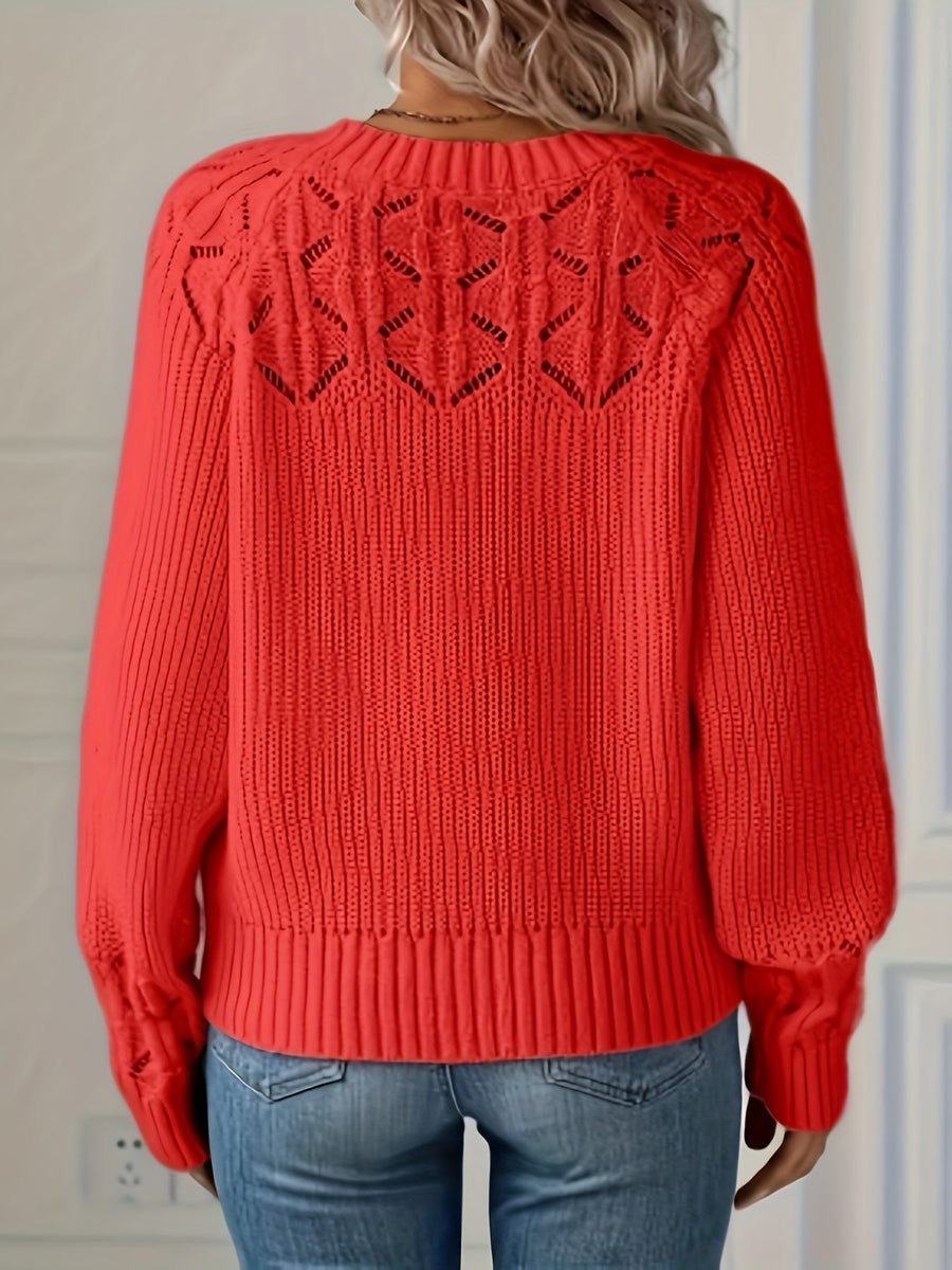 Nasia – Eleganter Langarmpullover