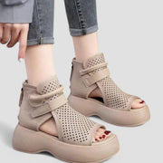 Eden | Vintage-Plateausandalen