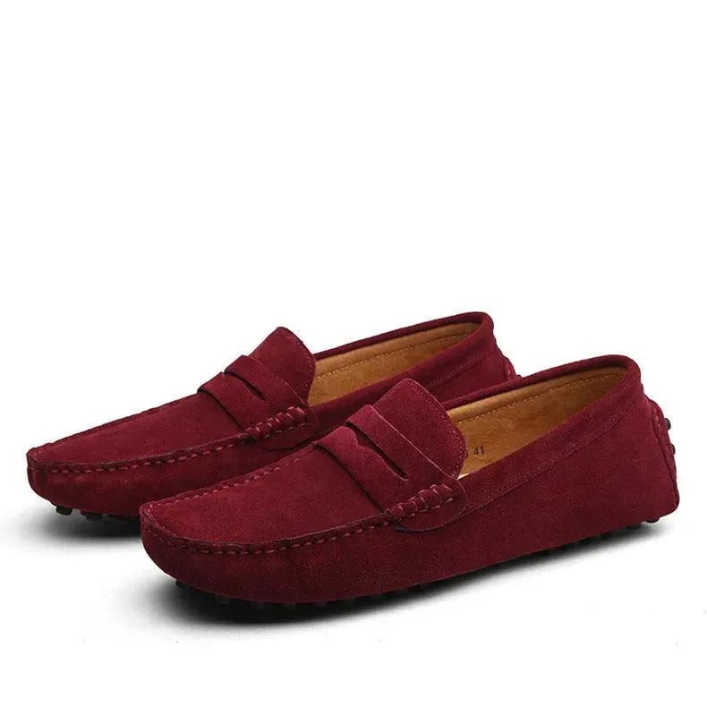 Heidi-Mode | Mocassins für Männer aus Wildleder, auch in großen Größen