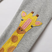Mädchen Leggings mit niedlicher Giraffenapplikation Drune