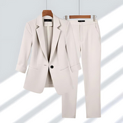 Sola Zweiteiliger Blazer-Set | Weiß