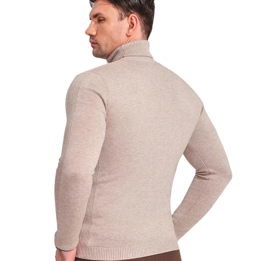 Klassischer Rollkragenpullover Für Herren | Langarm