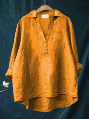 ANDREA | ELEGANTE SOMMERBLUSE AUS LEINEN