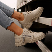 Damen-Turnschuhe im urbanen Stil mit dicken Sohlen und seitlichem Verschluss - Camila