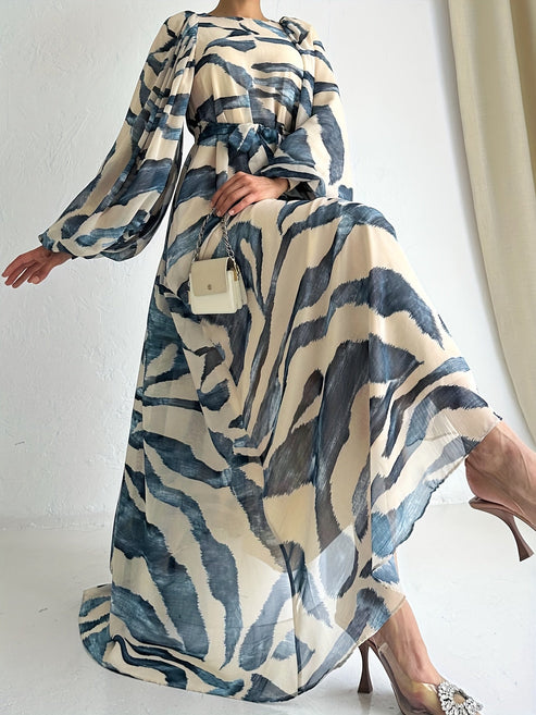 Zola - maxikleid mit gürtel