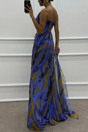 Fenna™ - Lebendige Elegante Drapierte Kleid