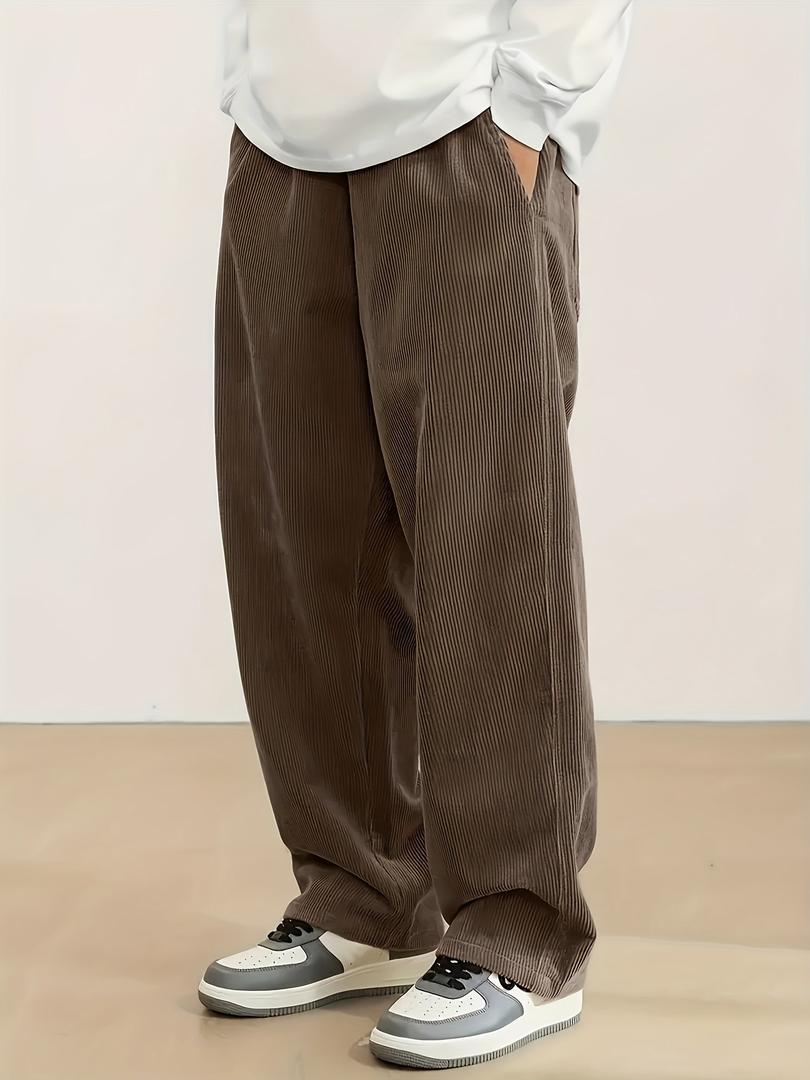 Herren Cordhosen Mit Geradem Bein | Mit Tasche