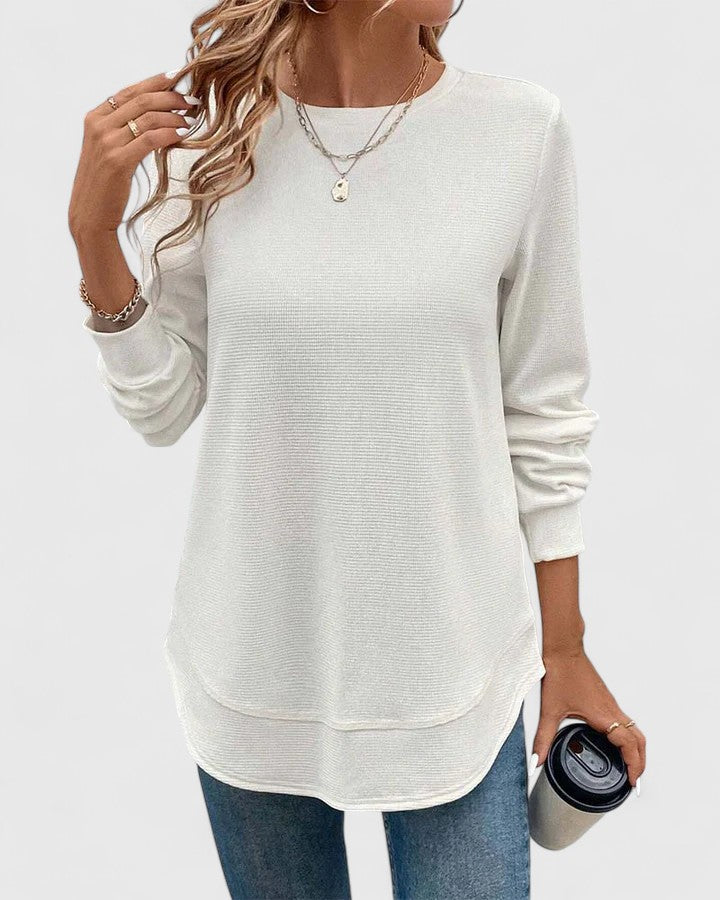 Arvenne Top mit Seitenschlitz | Übergangsjacke für Damen