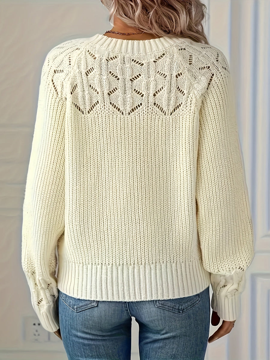 Nasia – Eleganter Langarmpullover