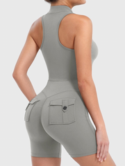 Zylox | Flexibles Activewear-Romper für Damen Sommer