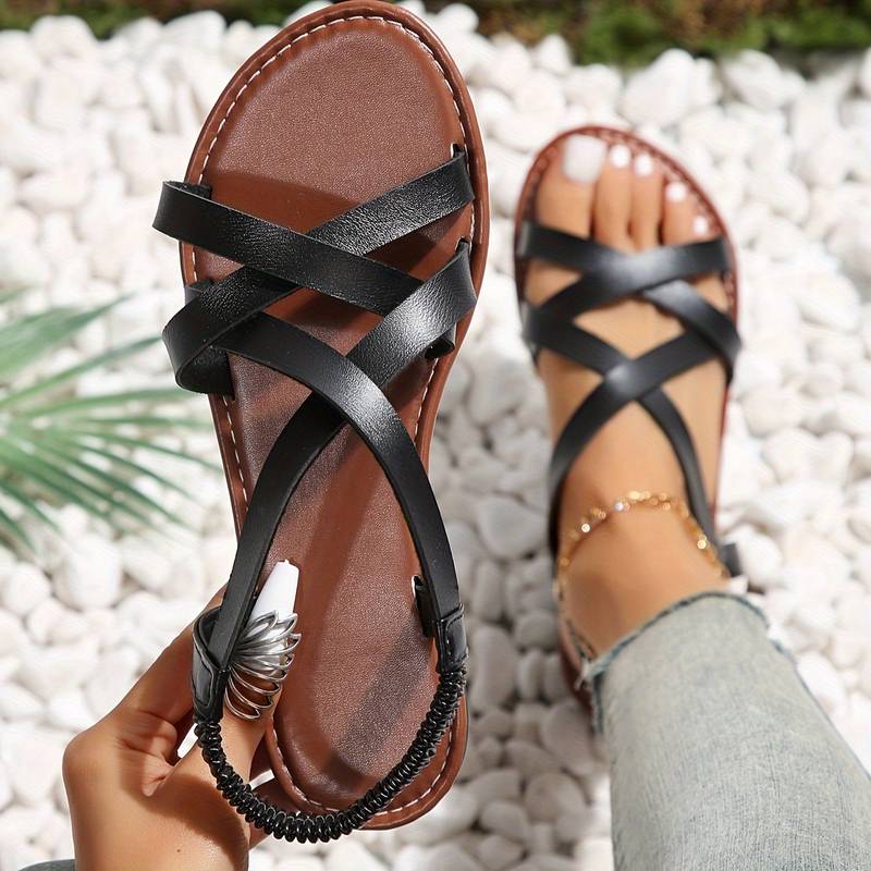 Heidi-Mode | Leichte Sandalen für Damen mit Kreuzverschluss