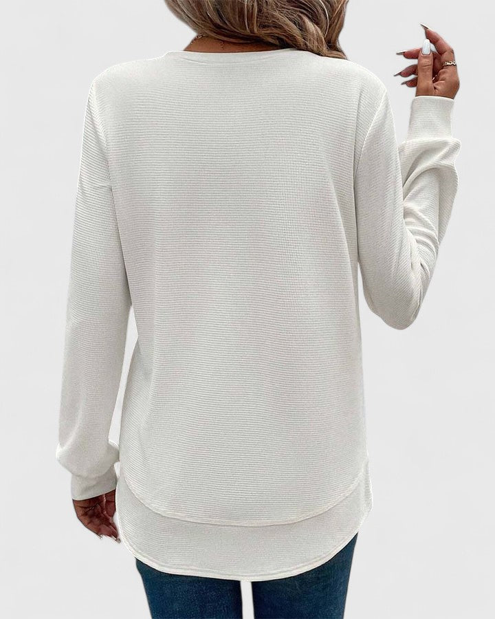 Arvenne Top mit Seitenschlitz | Übergangsjacke für Damen