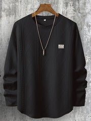 Lyman – Langarm Kapuzenpullover Mit Geometrischem Muster