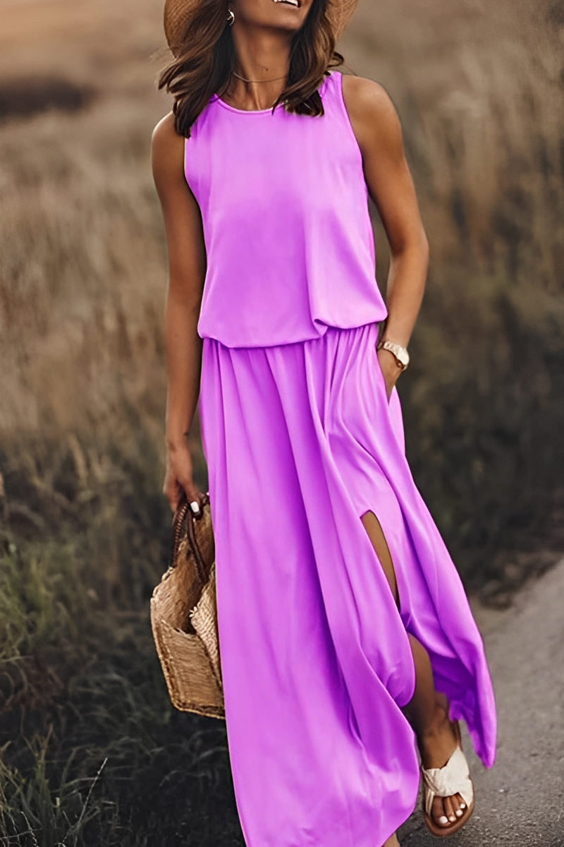 Elegantes Langes Kleid für Sommerfreuden