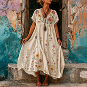 Emalia | Fließendes Blumenkleid mit lockerer Passform