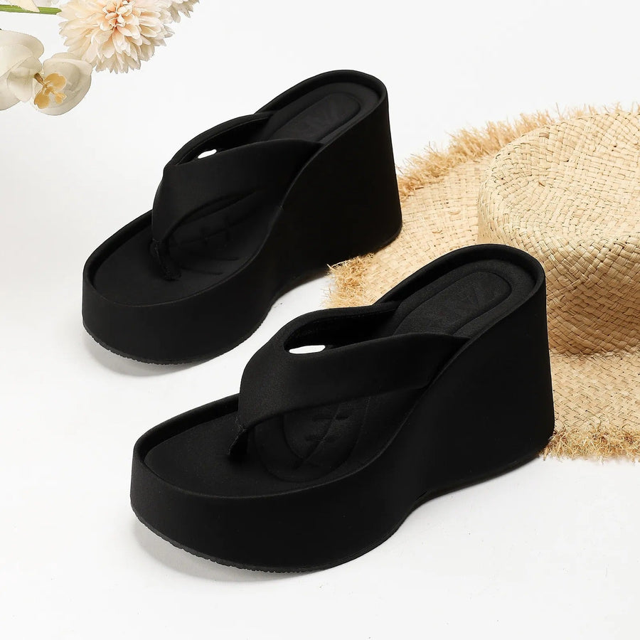 Damen Flip-Flop-Sandalen aus EVA-Gummi mit Plateausohle - Patricia