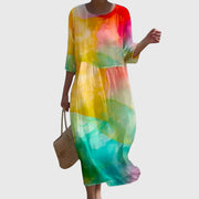 Claudia | Damen Stilvolles Blumenkleid – Florales Kleid Stilvoll Sommer 2026