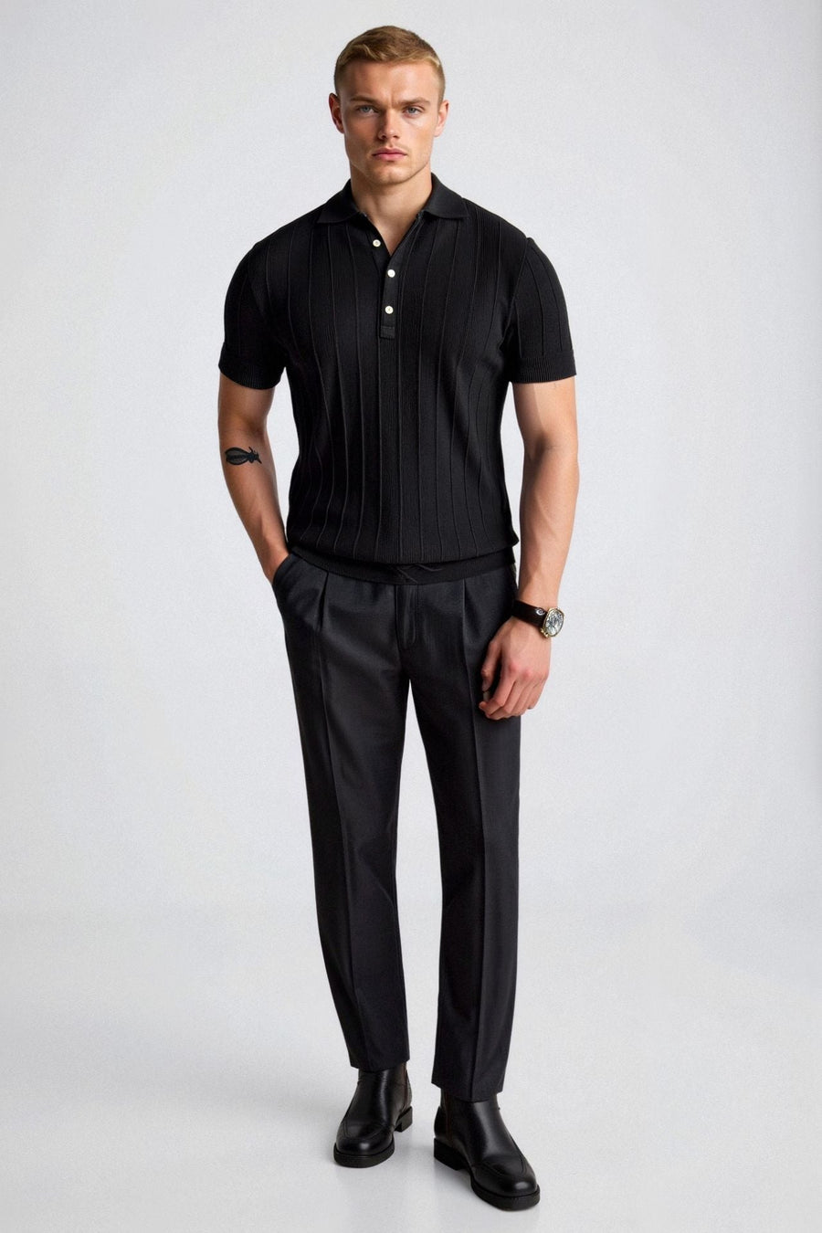 Elegantes Herren-Polohemd in Weiß – Minimalistisch und Zeitlos