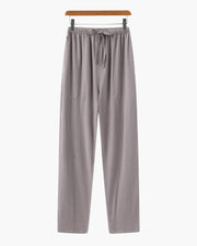 Adrian | Leichte Slim Fit Herren Sommer Leinenhose mit Kordelzug