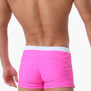 Herren Badeshorts mit Reißverschlusstaschen und Kordelzugbund