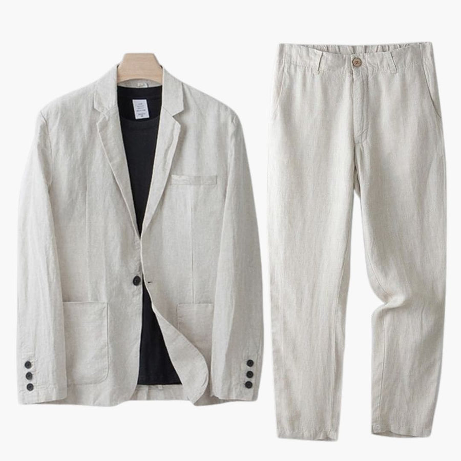 Herren Anzugset mit Blazer und Hose für Frühling Sommer