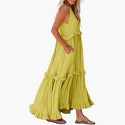 Maxikleid Stufen - Rüschenkleid für Damen, elegant & luftig