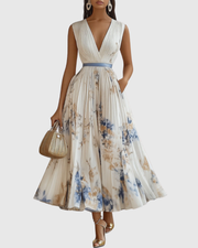 Siena™ - Elegante Plissee Maxi Kleid