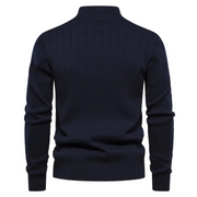 Herren-Strickpullover Mit Halbem Reißverschluss | Lange Ärmel