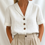 Paula | Exklusive Schlichte Bluse Damen