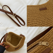 Eryln Strohumhängetasche | Khaki