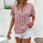 Marie | Feminine Sommerbluse mit Knöpfen