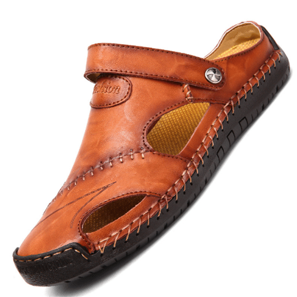 Herrensandalen aus weichem Leder