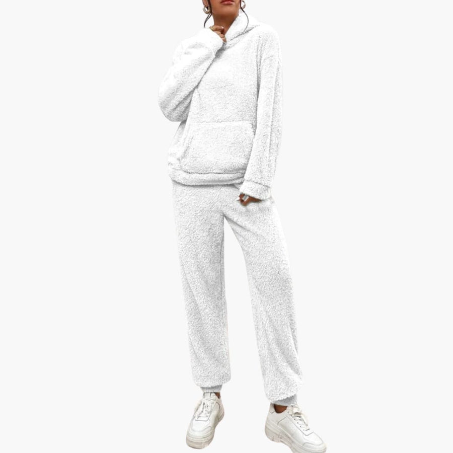 Teddy Hoodie Loungewear für Damen
