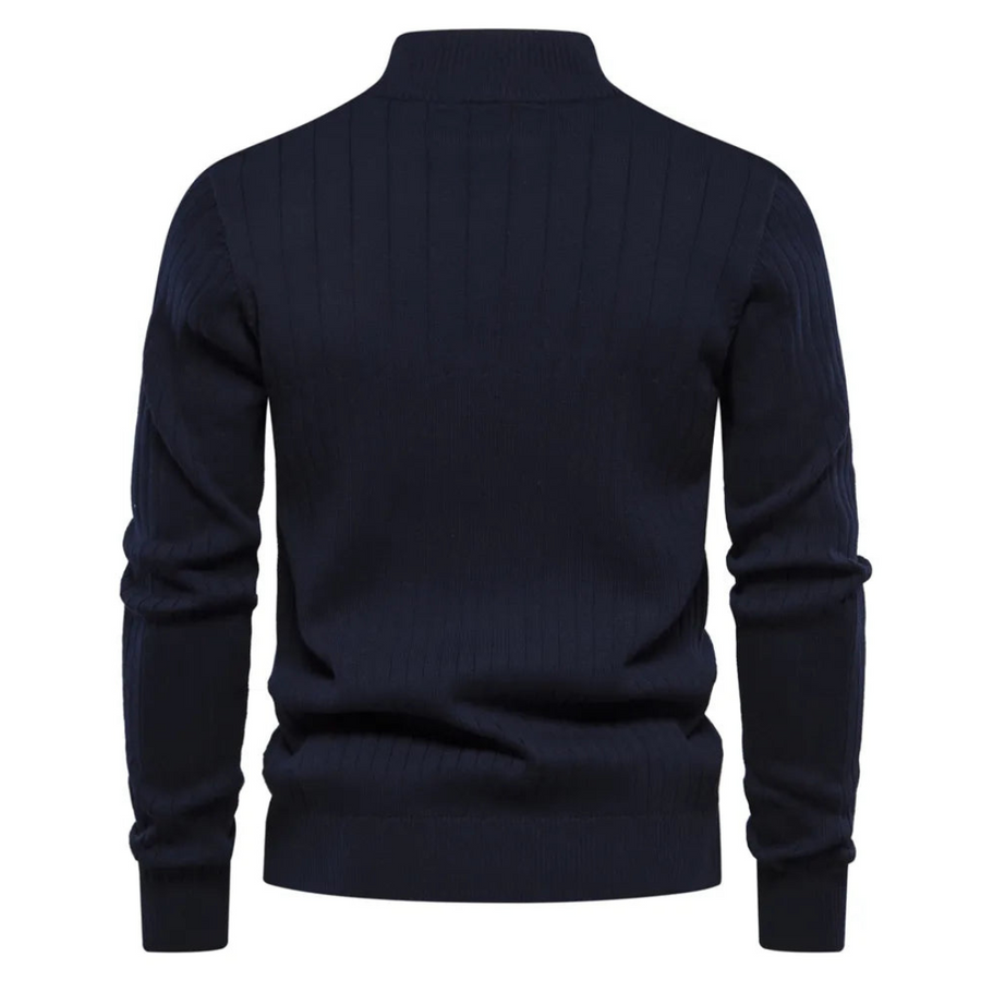 Herrenstrickpullover Mit Halbem Reißverschluss | Winter