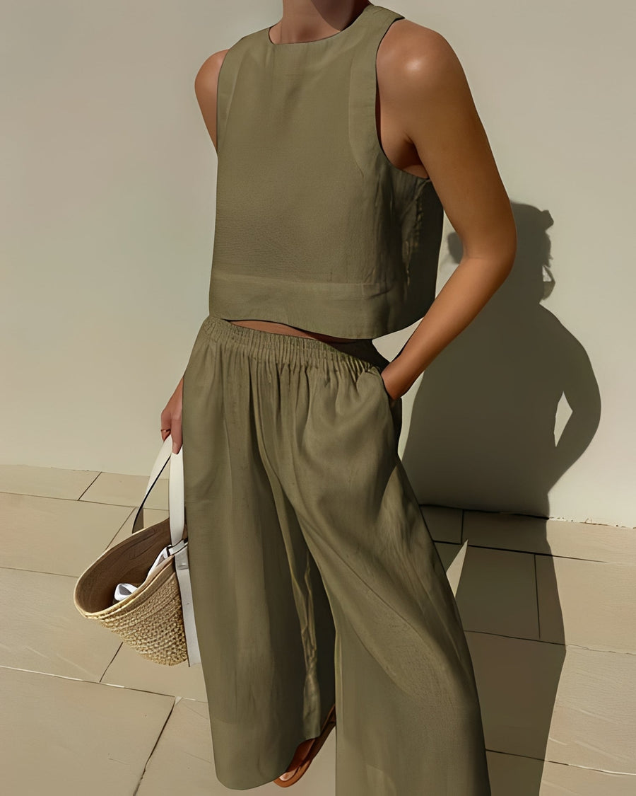 Sasha - Lässiges, locker sitzendes Zweiteiliges Set für Damen