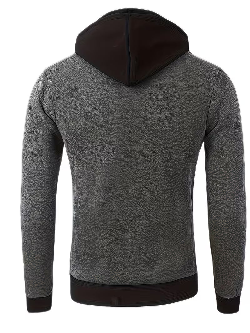 Griffiths – Langärmeliger Kapuzenpullover mit Viertel Reißverschluss