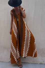 Alya™ – Damen Kleid mit Lebhaften Aztekenmustern für Sommerkomfort