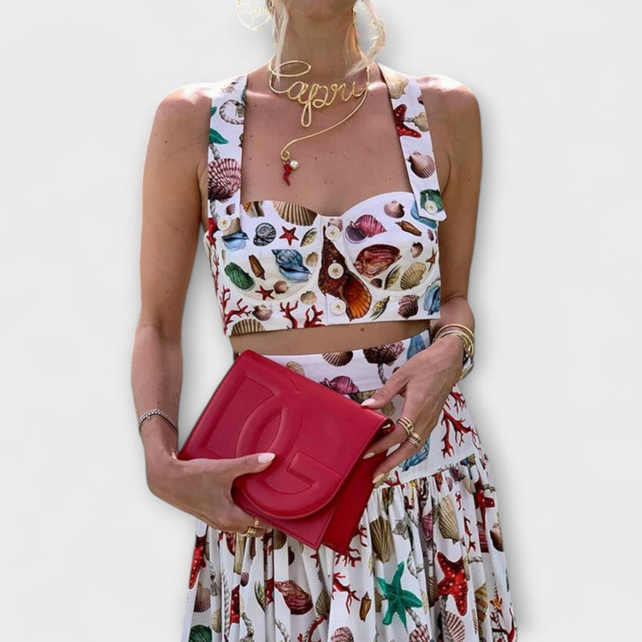 Heather - Elegantes Zweiteiliges Rock-Set