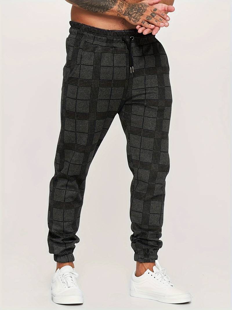 Hose Herren | Jogginghose Mit Karomuster
