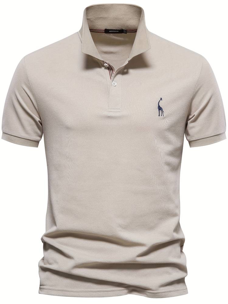 Noah | Slim Fit Klassisches Poloshirt mit sportlichem Kragen-Detail