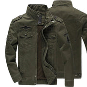 Herren Biker Winterjacke Mit Langen Ärmeln | Mit Reißverschluss