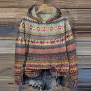 Linde | Retro-inspirierter Pullover mit Kapuze