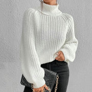 Damen Rollkragenpullover mit Lockerer Passform | Langarm