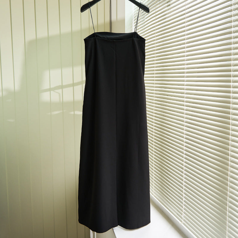 Alison- Damen Maxikleid im minimalistischen Design mit Spaghettiträgern