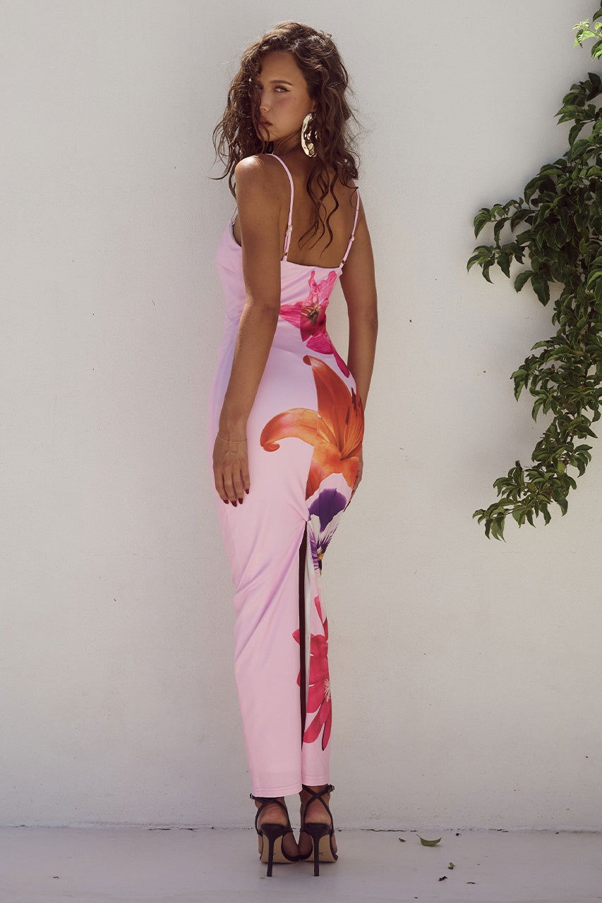 Selina | Figurbetontes Kleid mit Blumenmuster